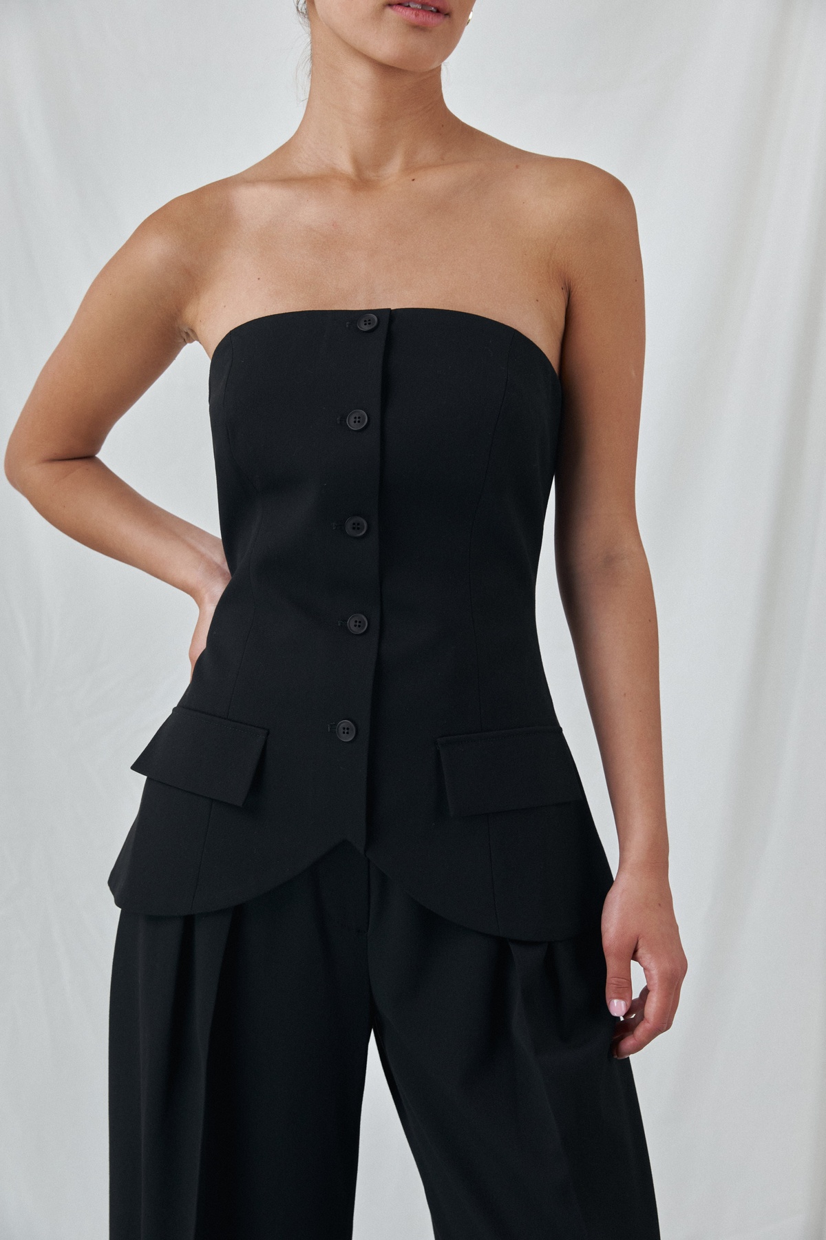 Strapless Bustier Vest