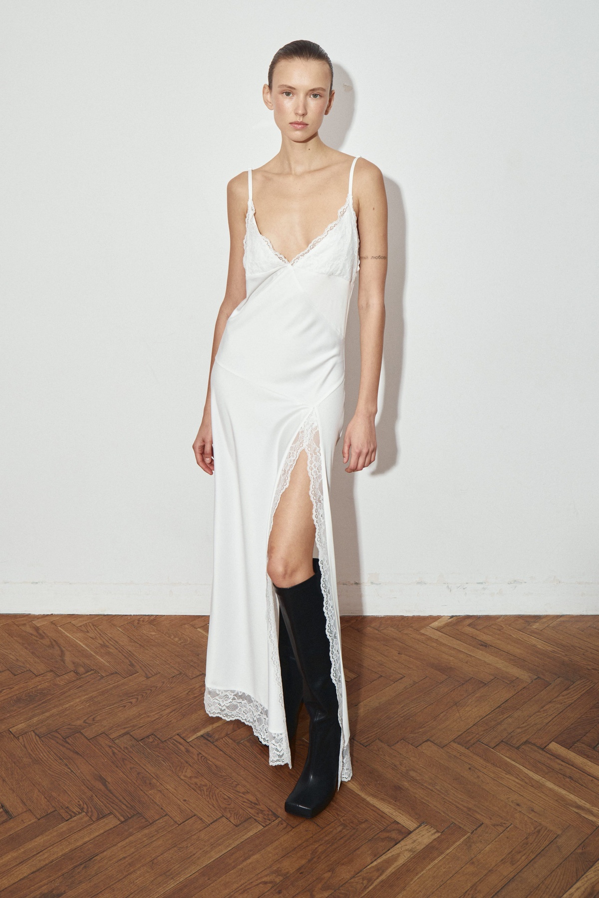 Maxi Lace Slip Dress BREA
