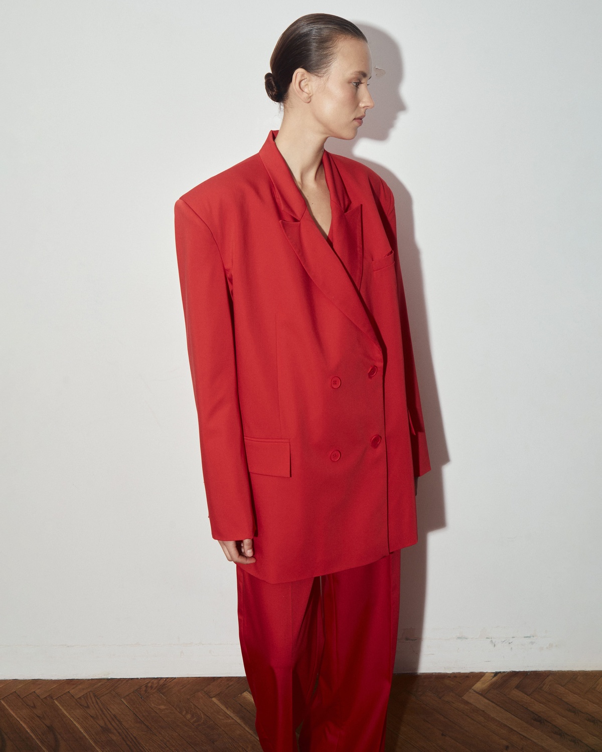 Double-Breasted Oversized Blazer