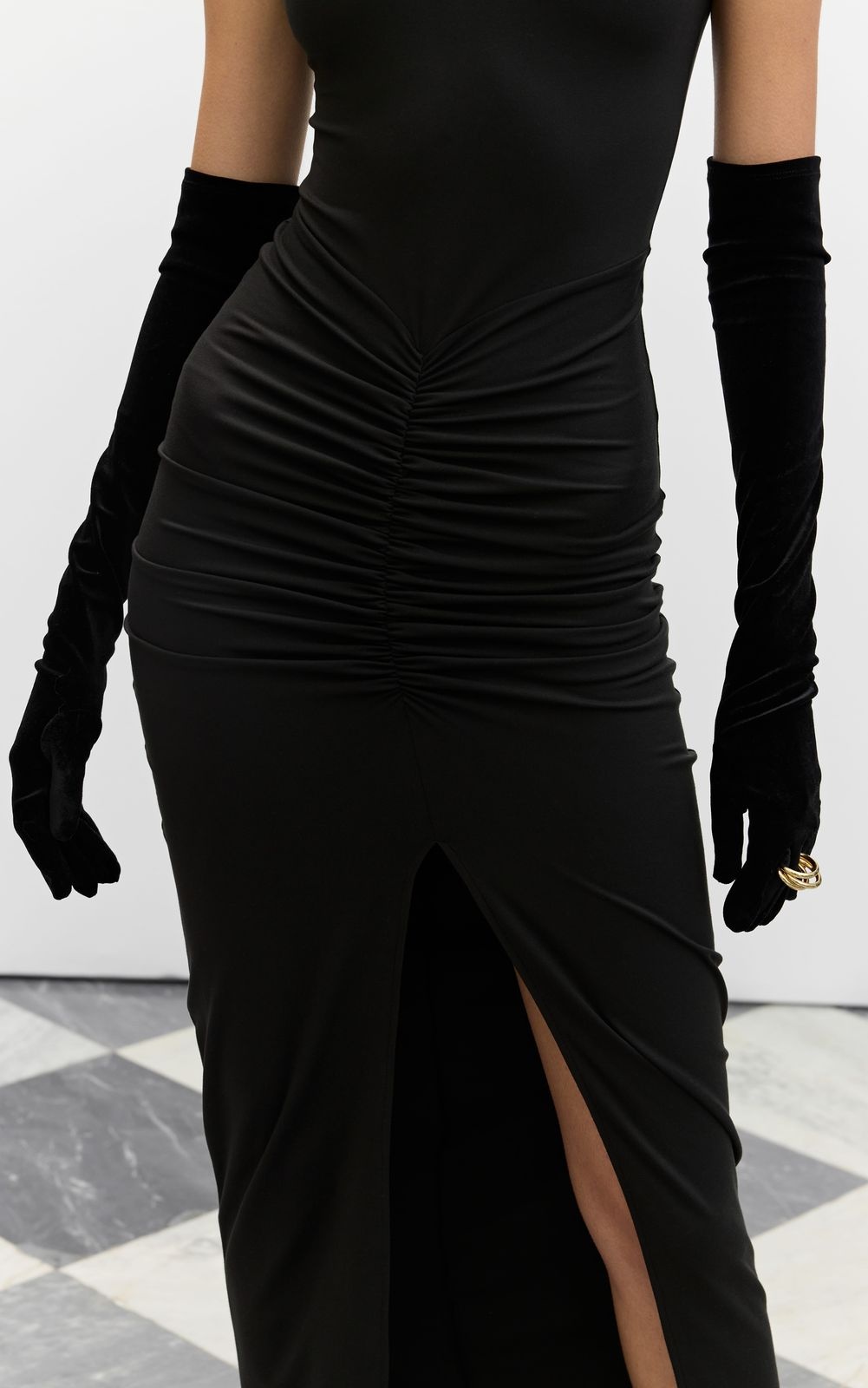 Draped Maxi Dress