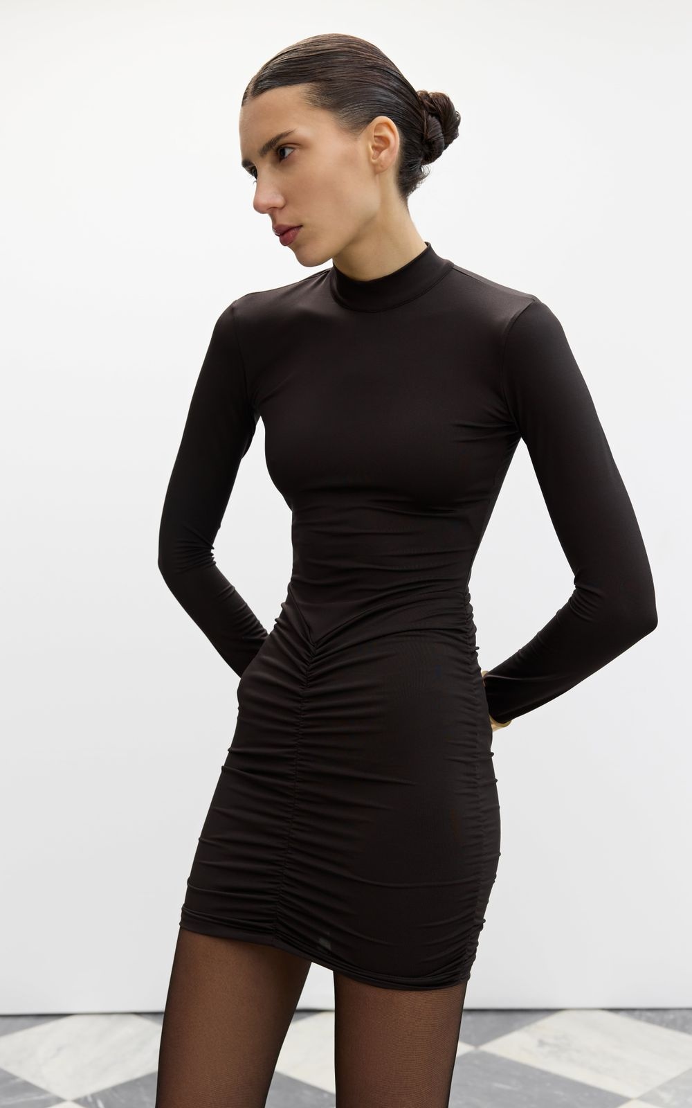 Draped Mini Dress