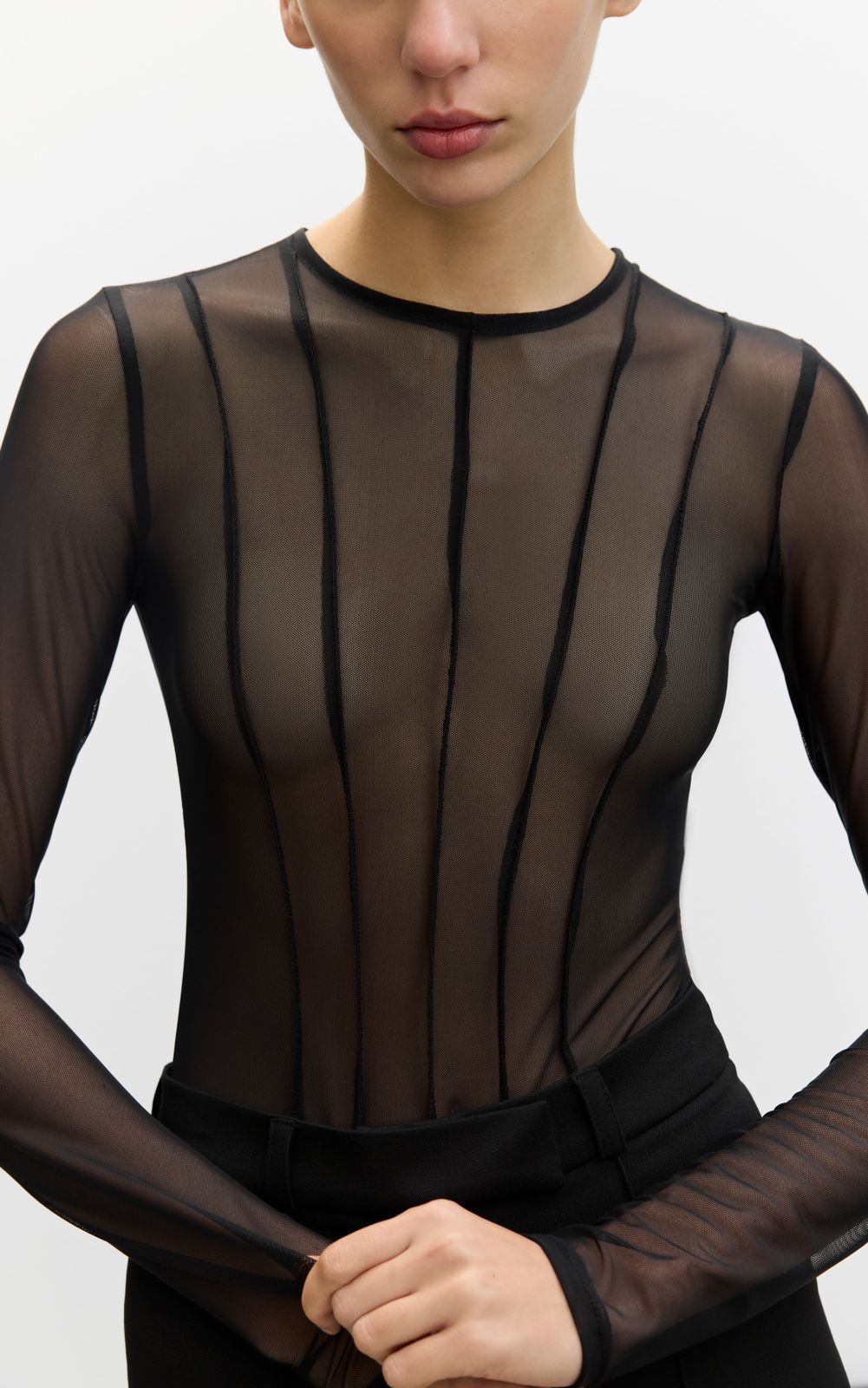 Accent Seams ALIS Sheer Bodysuit