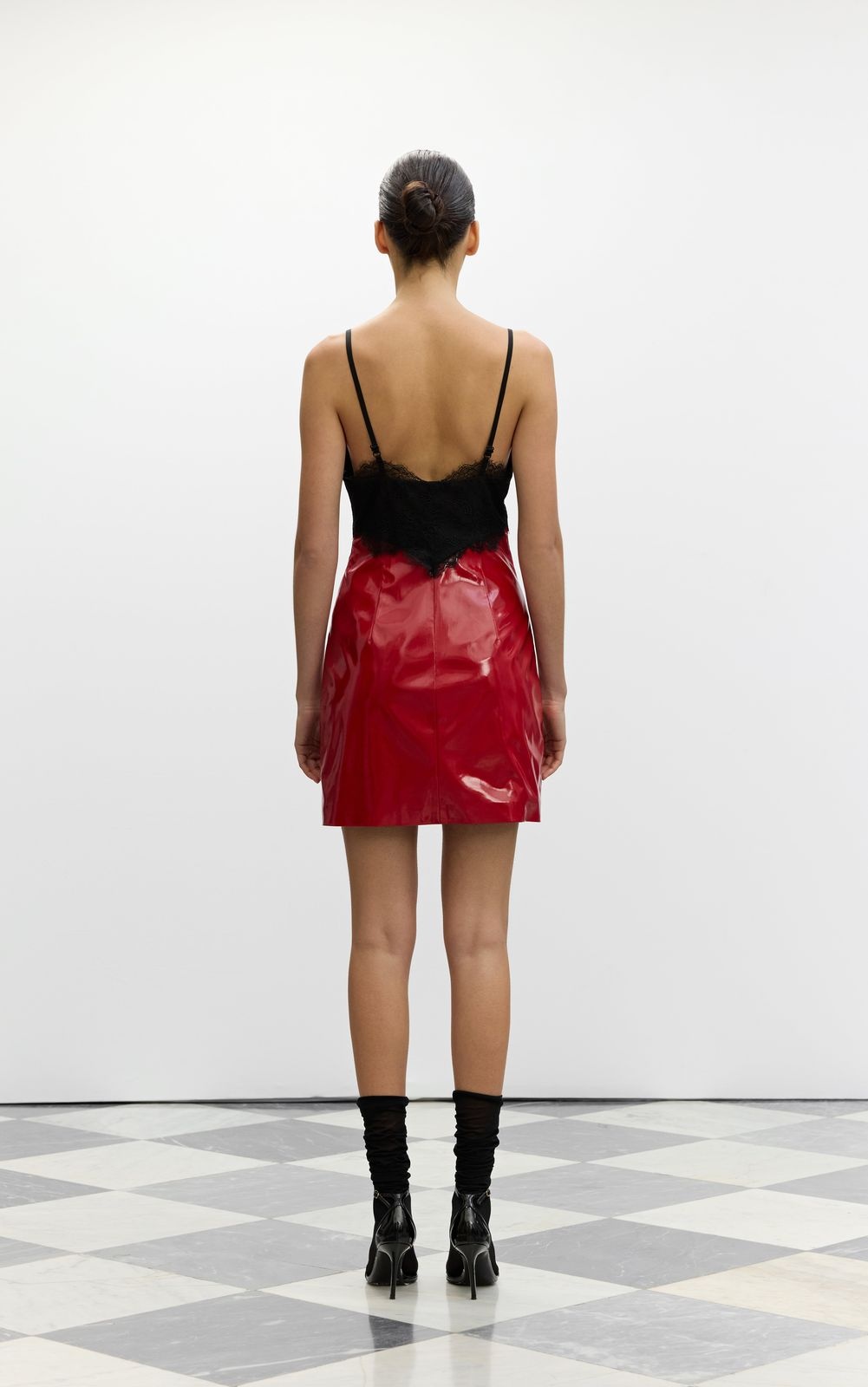 Patent Faux Leather Mini Dress RUBY