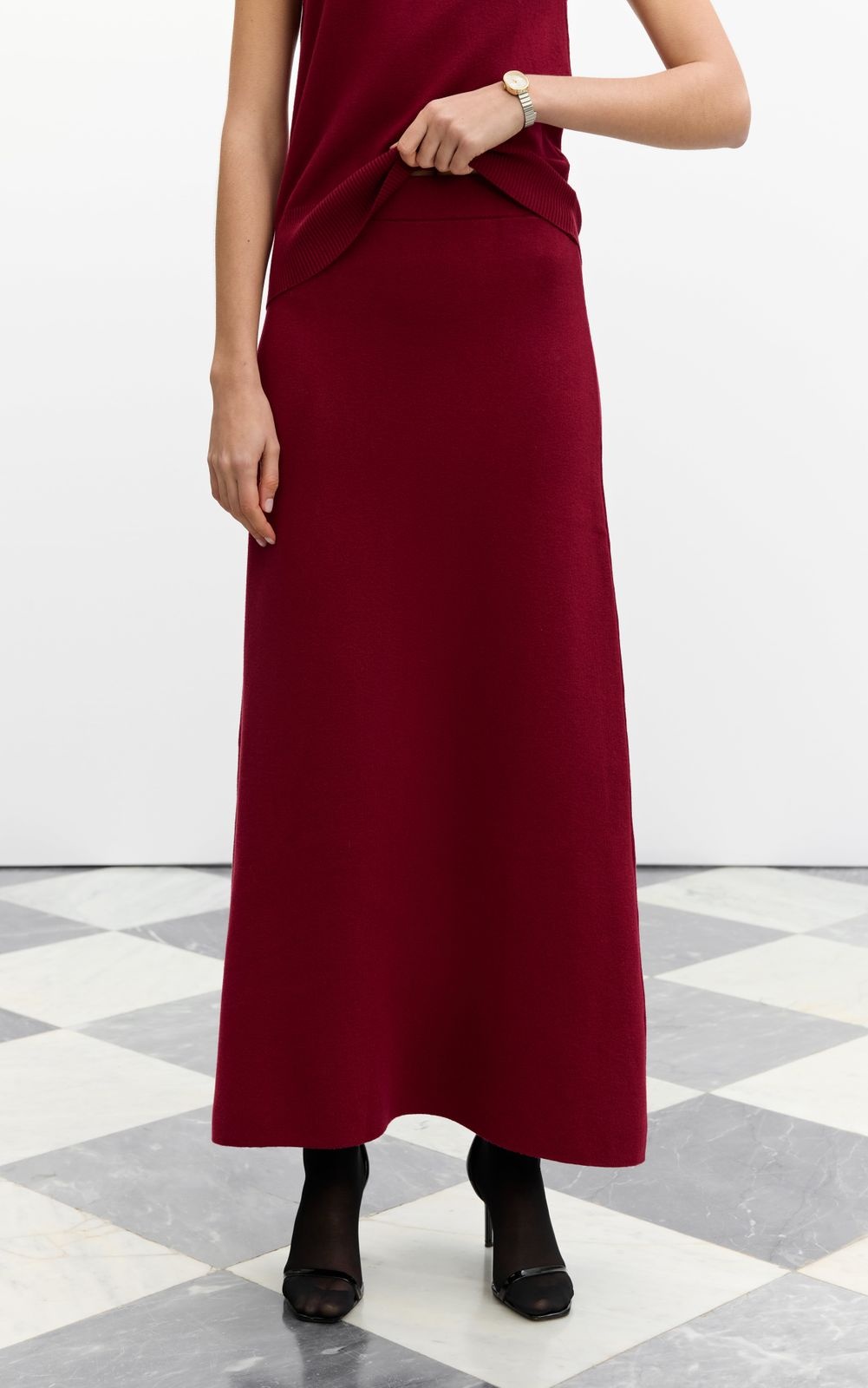 A-Line Knitted Skirt