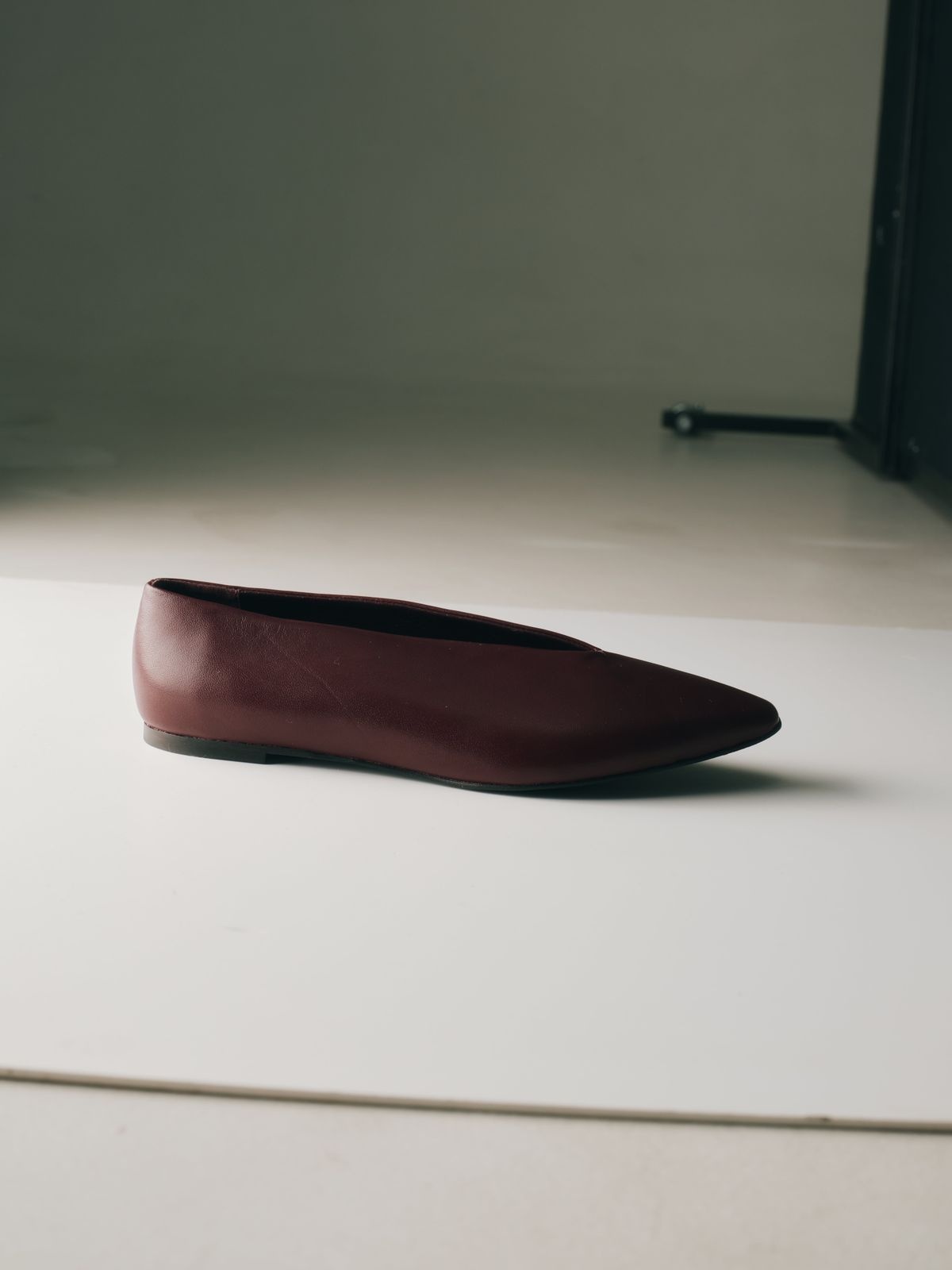 Leather Ballet Flats SCARLETT with Pointed Toe