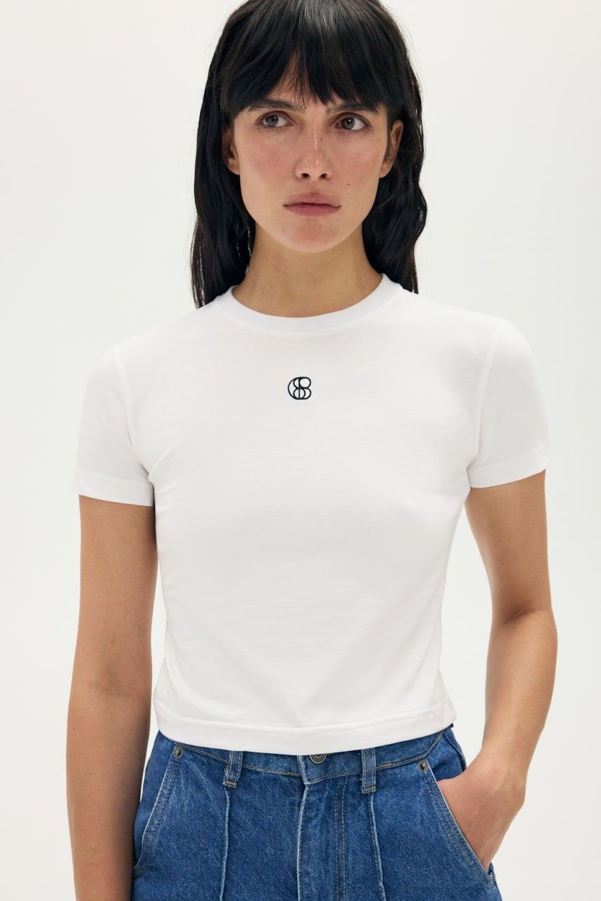 THE LOGO Cropped T-shirt