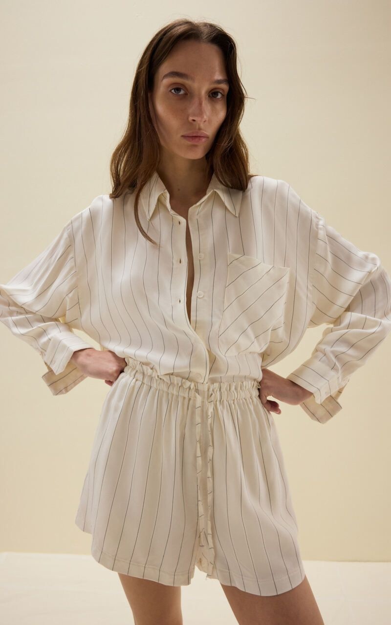 Viscose Shorts with Ties