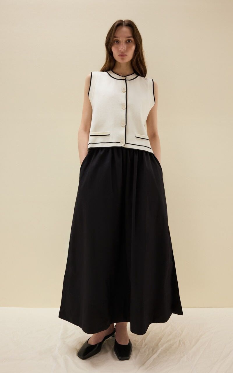Contrast Stitch Vest