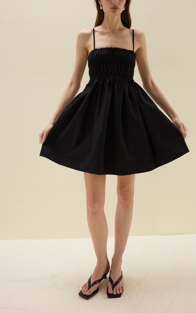SAVANNA Mini Cotton Sundress with Thin Straps