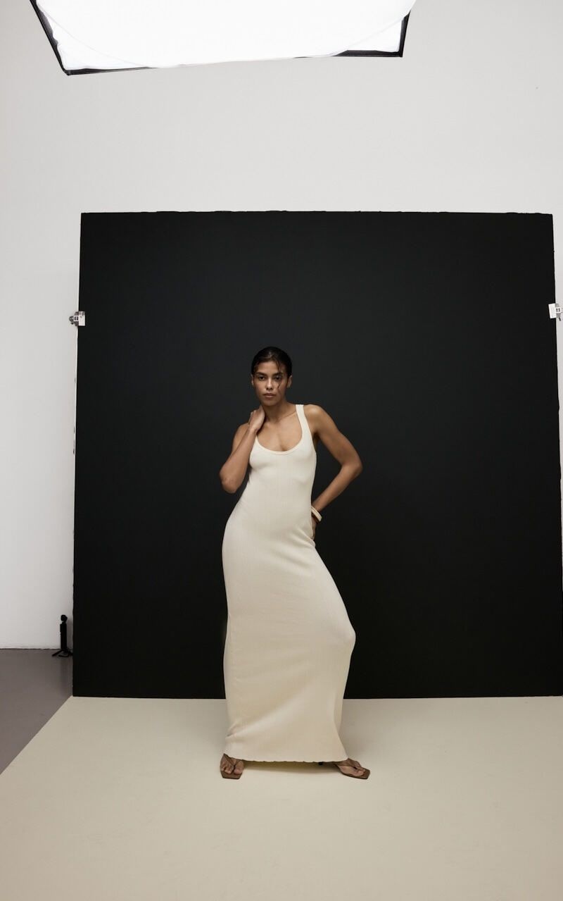 Viscose Knitted Maxi Dress