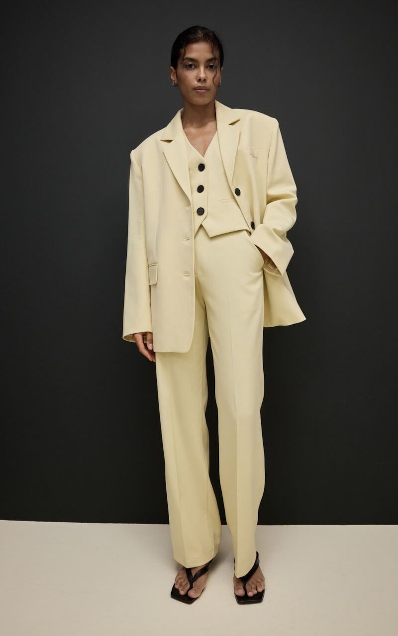 BUTTER YELLOW Straight-cut Pants
