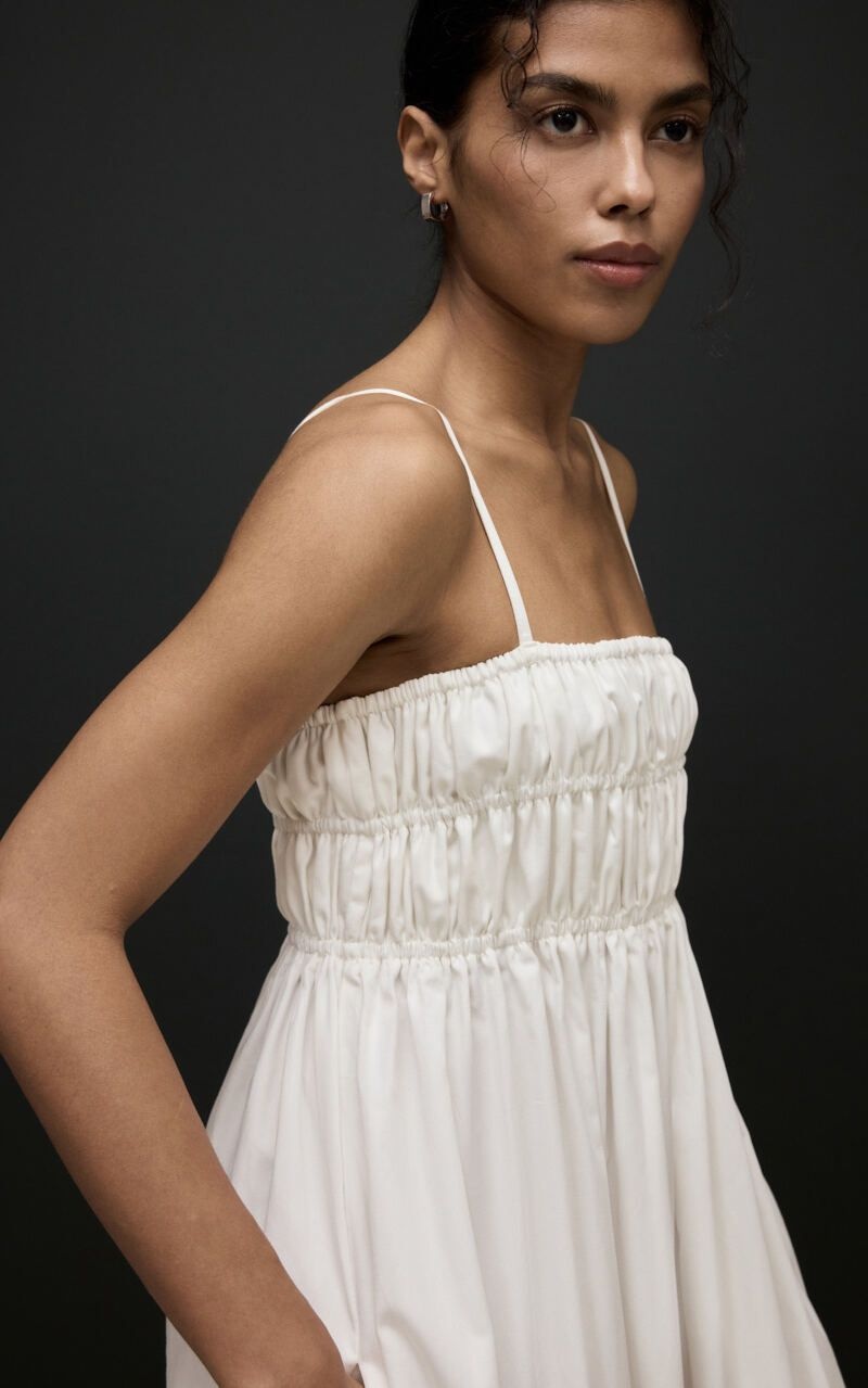 SAVANNA Maxi Cotton Sundress with Thin Straps
