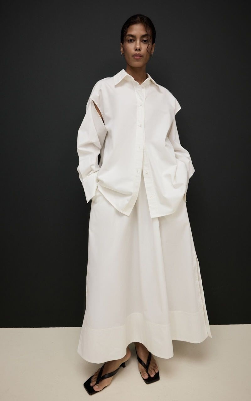 SIERRA Cotton Skirt with Slits