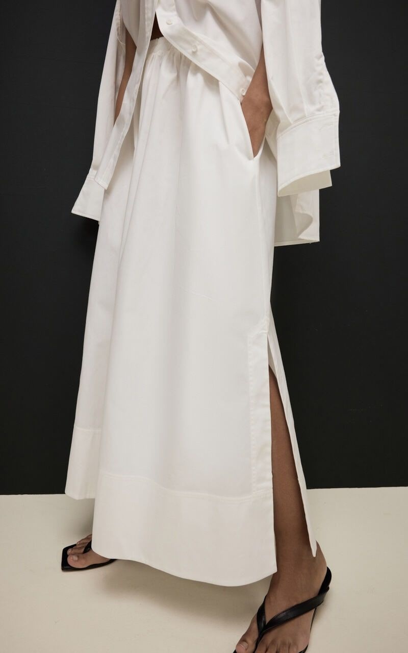 SIERRA Cotton Skirt with Slits