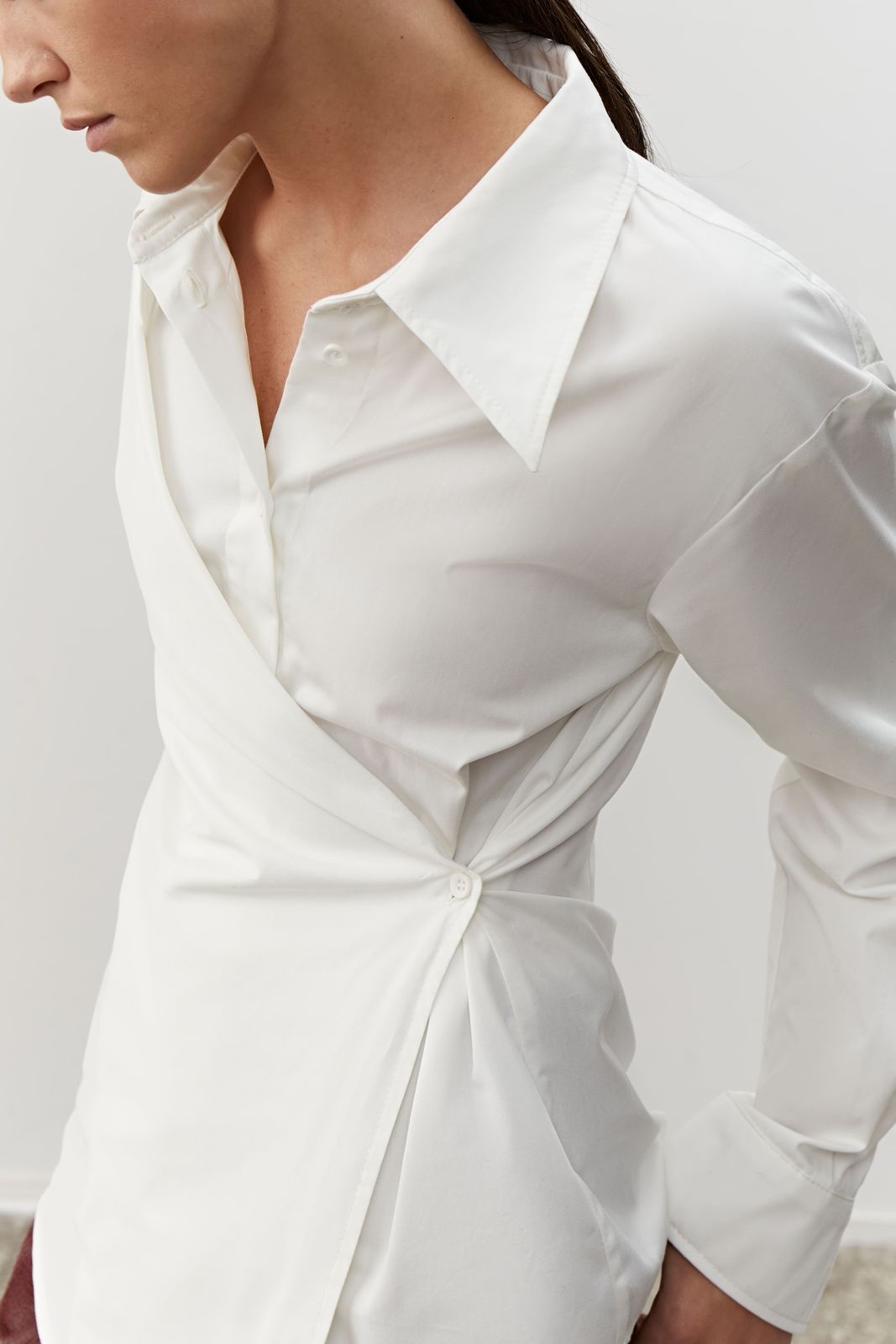 Asymmetric Wrap Shirt