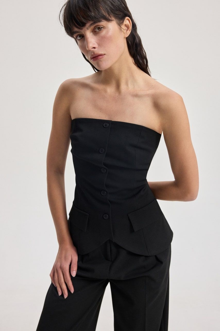 Strapless Bustier Vest