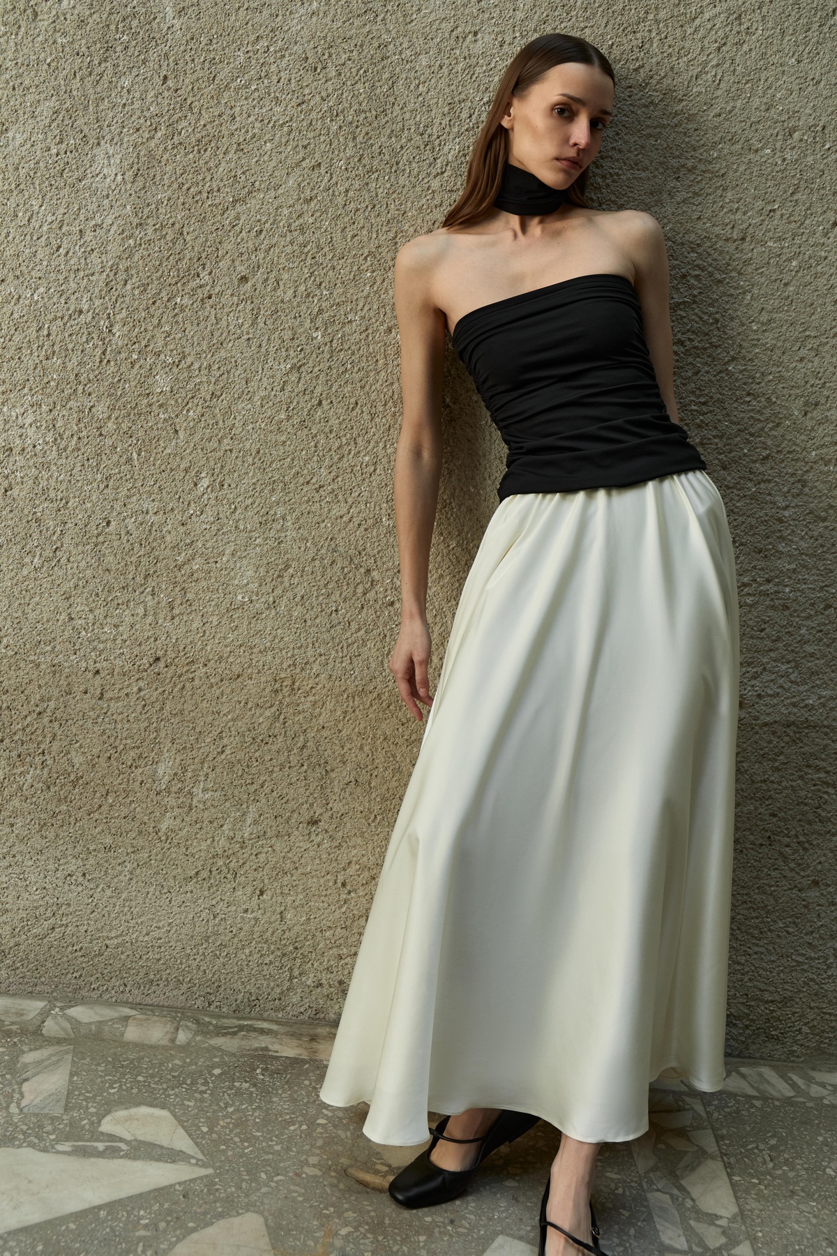 Bandeau Top with Choker Detail