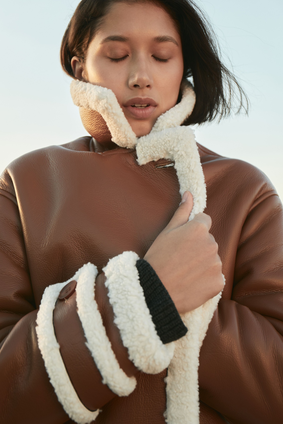 Reversible Shearling Coat