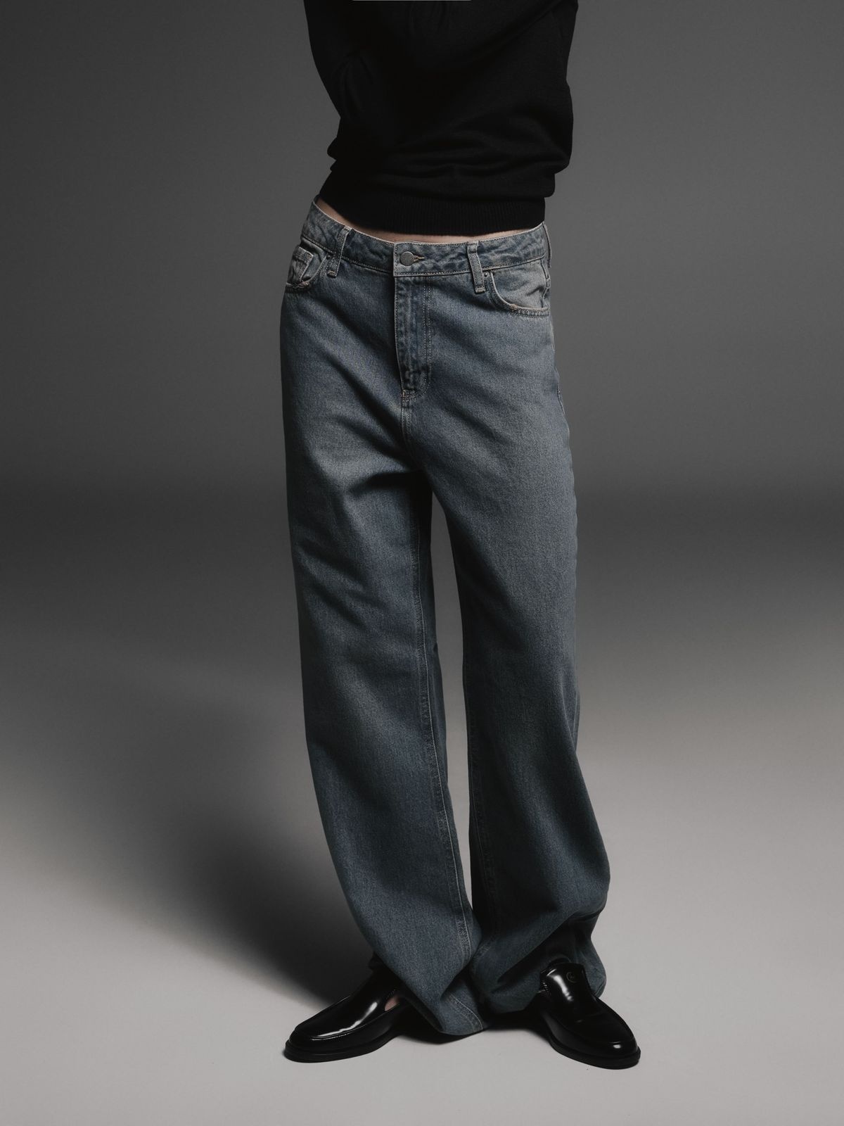 Vintage Style Low Rise Jeans