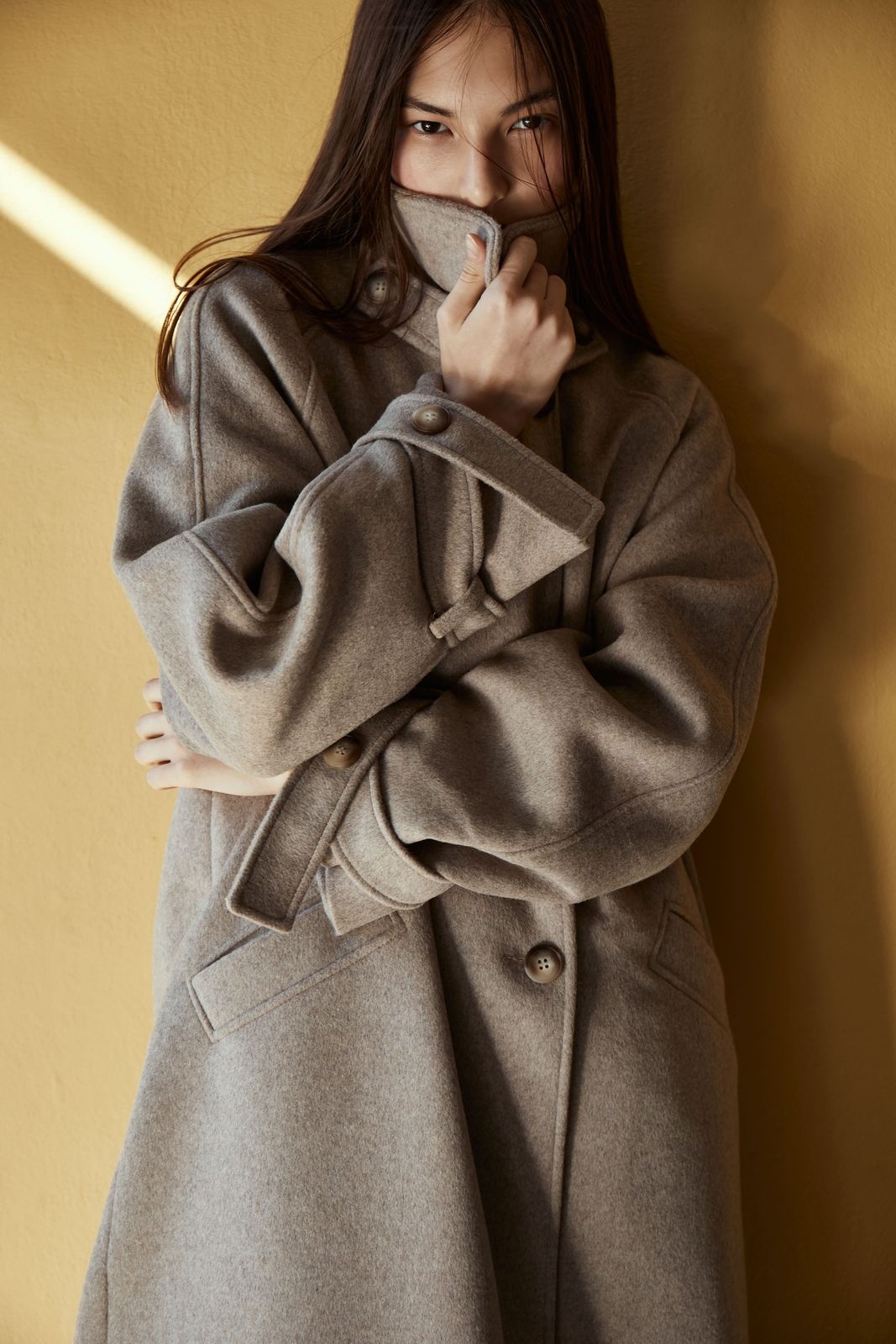 Wool Coat MARGOT with Tie Belt