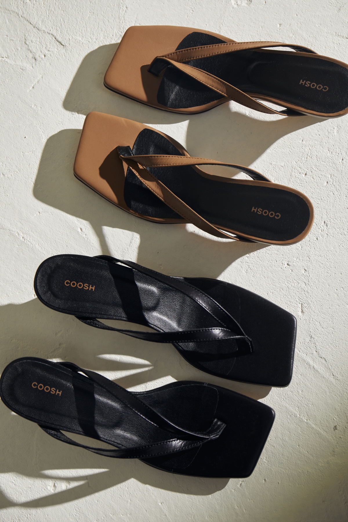 Leather Slides-Mules on Kitten Heels