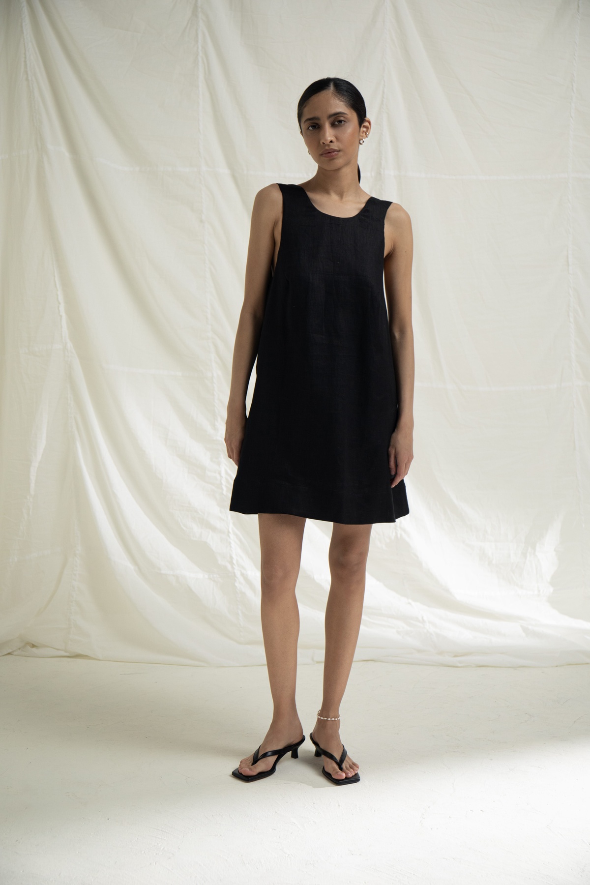 Hemp A-Line Mini Dress