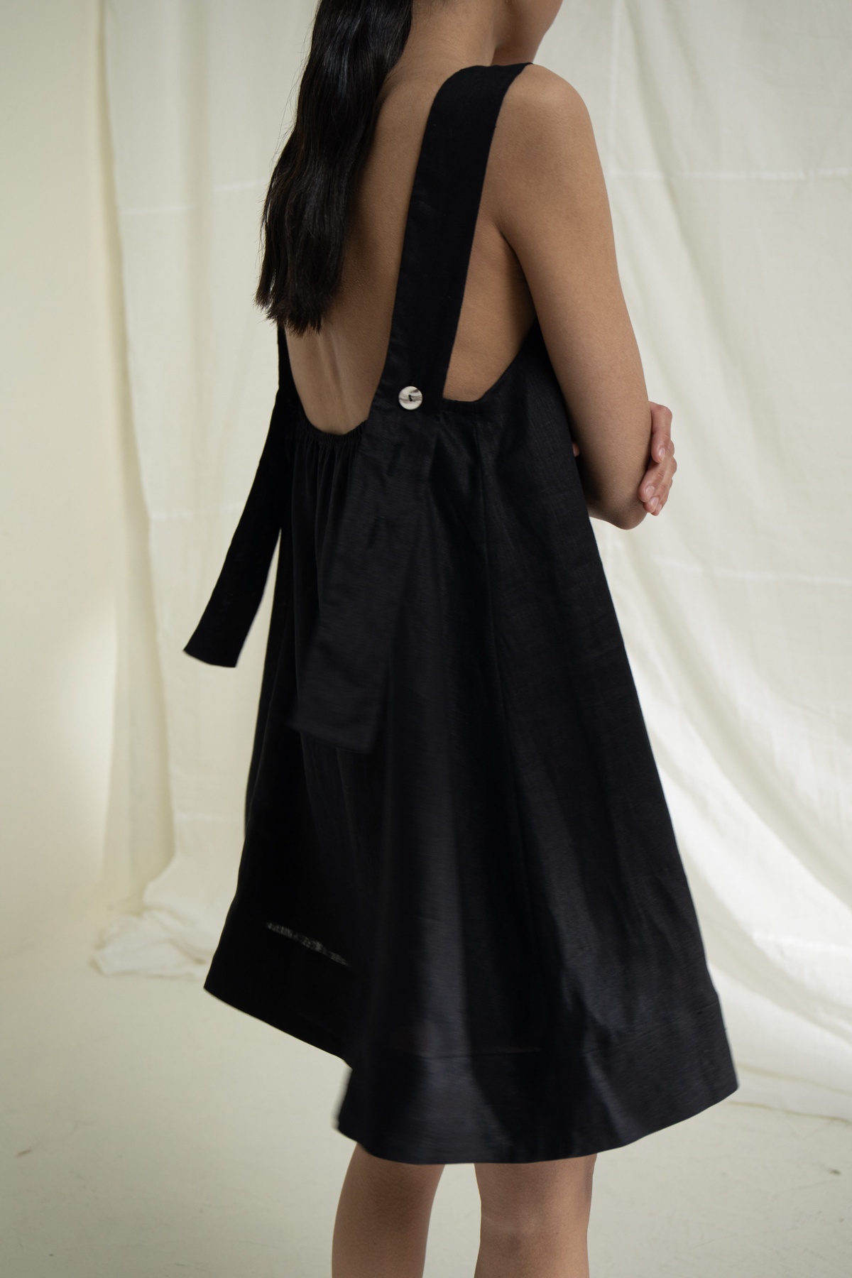 Hemp A-Line Mini Dress