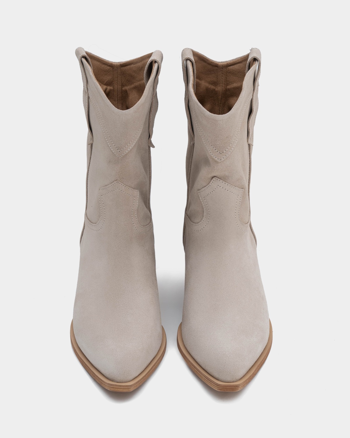 Suede Heeled Cowboy Boots HOWDY