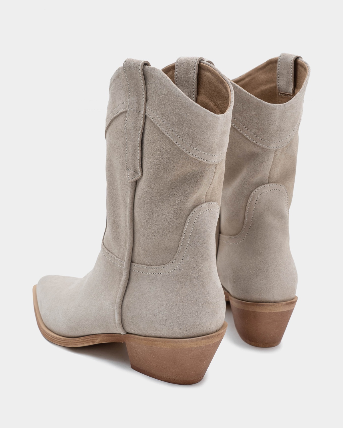 Suede Heeled Cowboy Boots HOWDY
