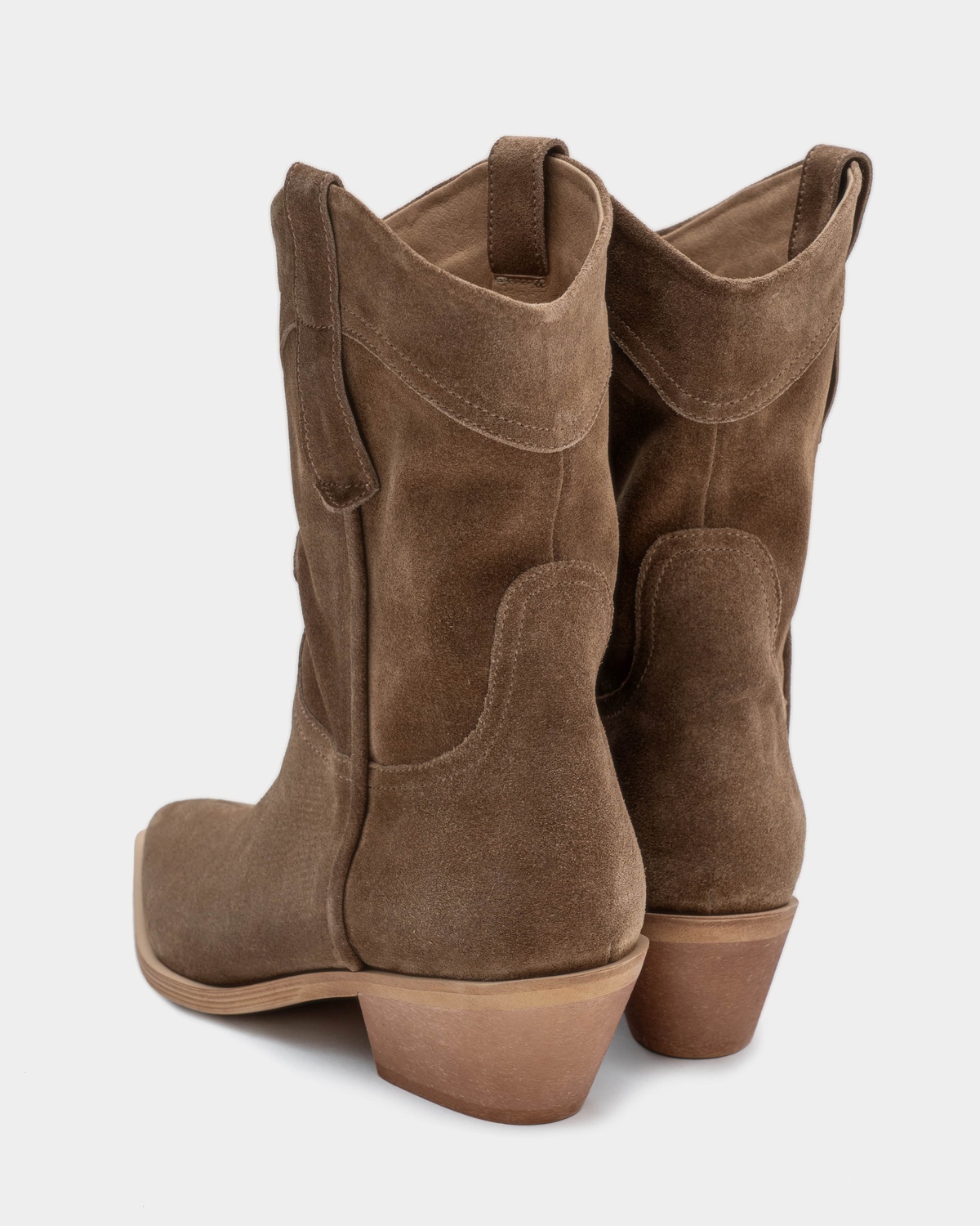 Suede Heeled Cowboy Boots HOWDY