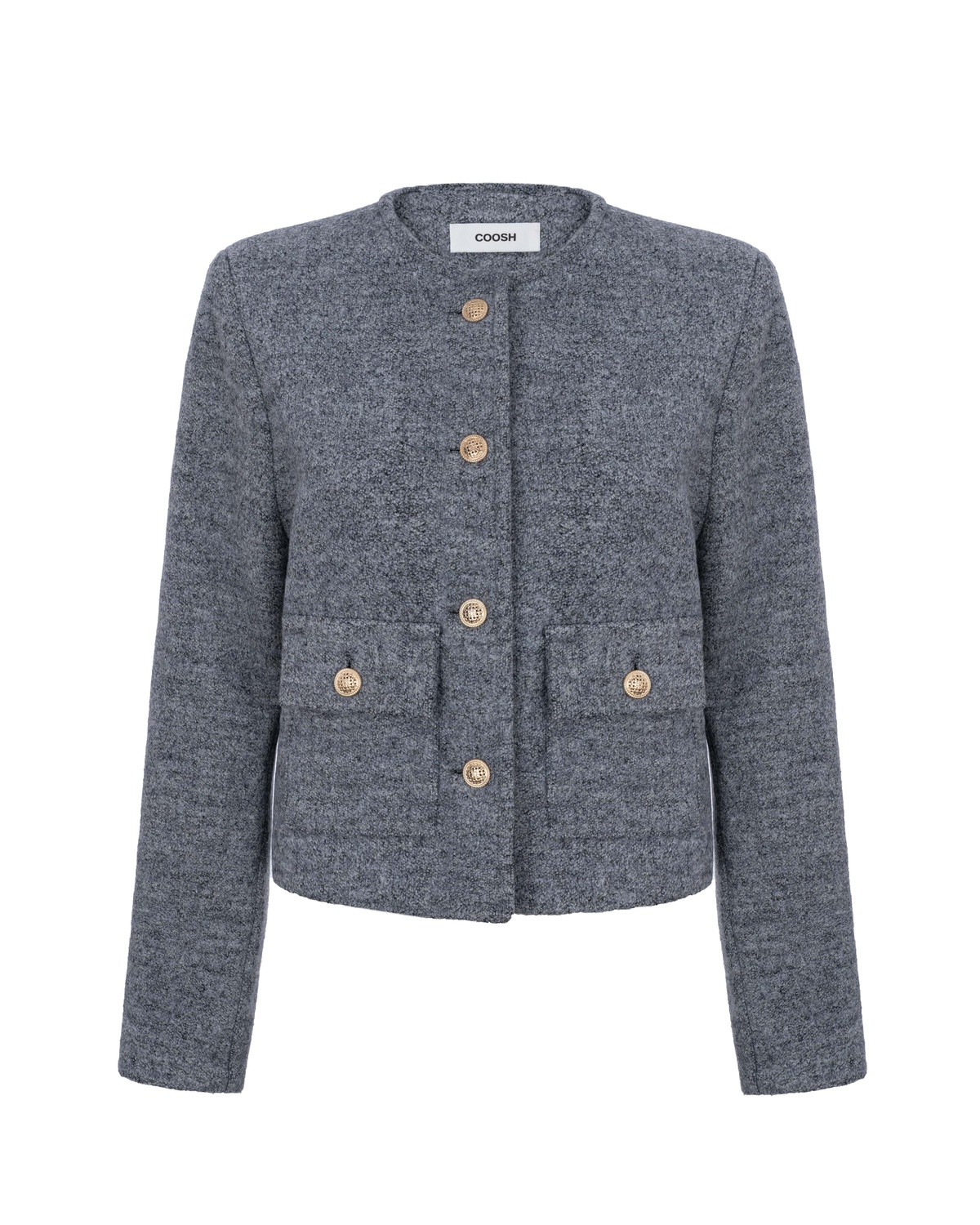 Cardigan Blazer with Pockets in Premium Boucle 