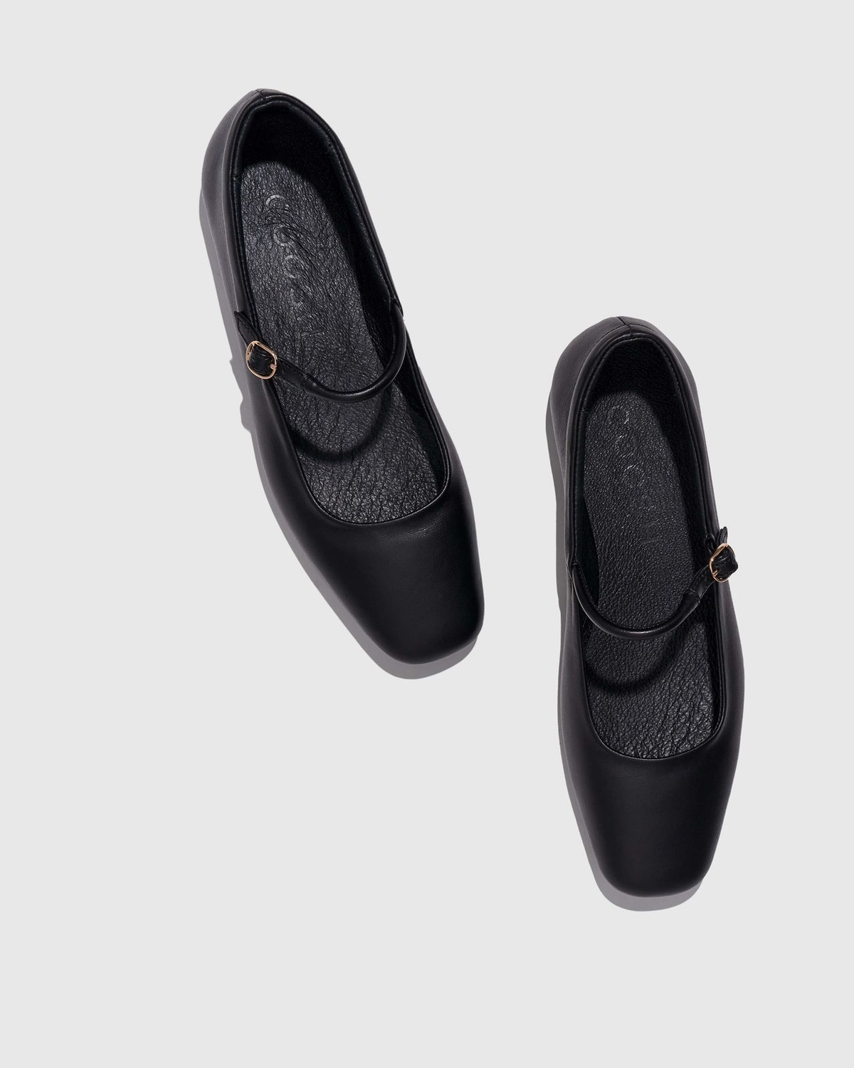 MARY JANE Leather Ballet Flats 