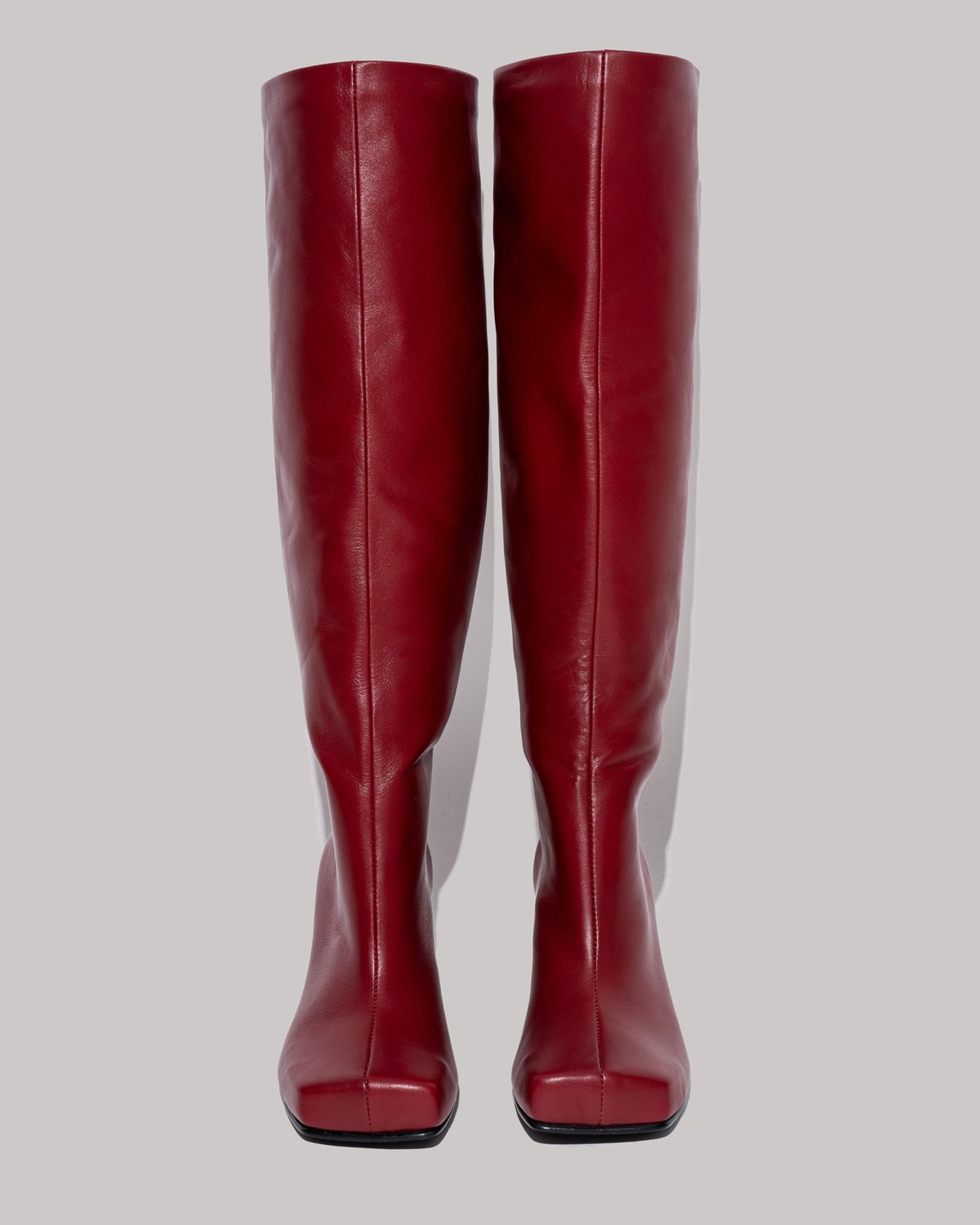 ROA Straight Knee High Boots with Square Toe