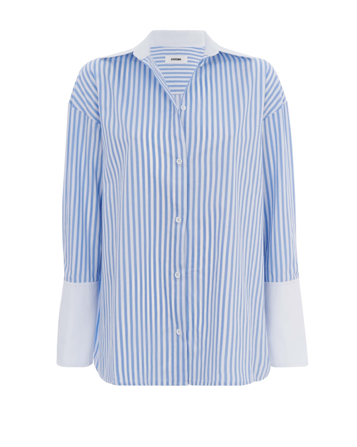 Striped Shirt with White Cuffs
