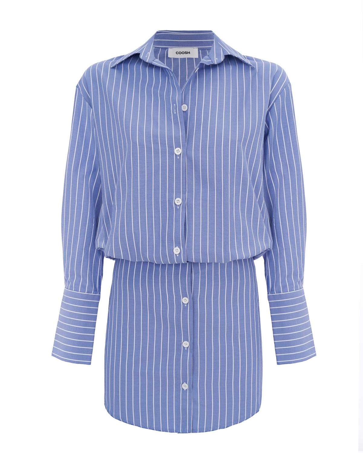 Striped Mini Shirt Dress