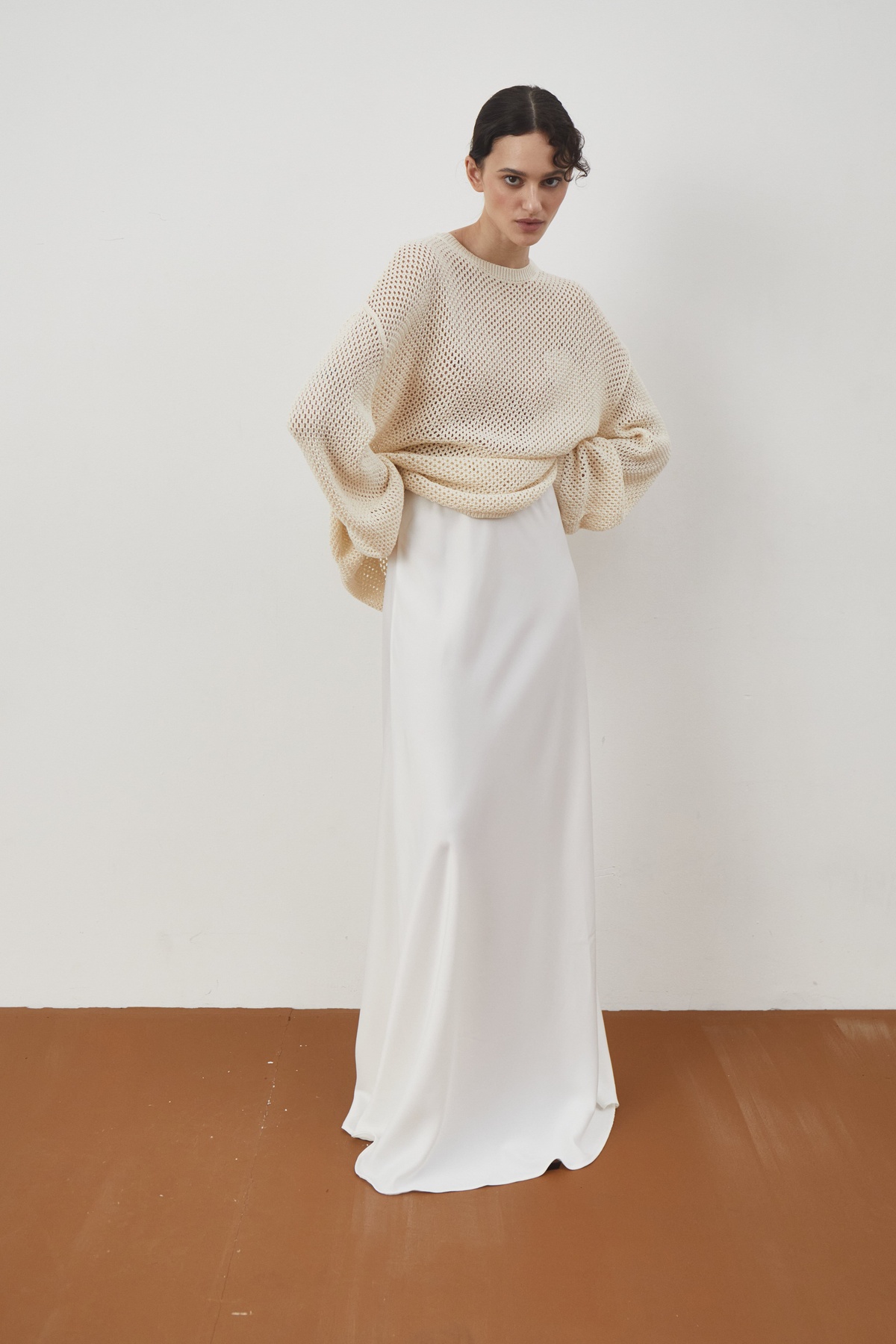 Lingerie Style Satin Maxi Skirt