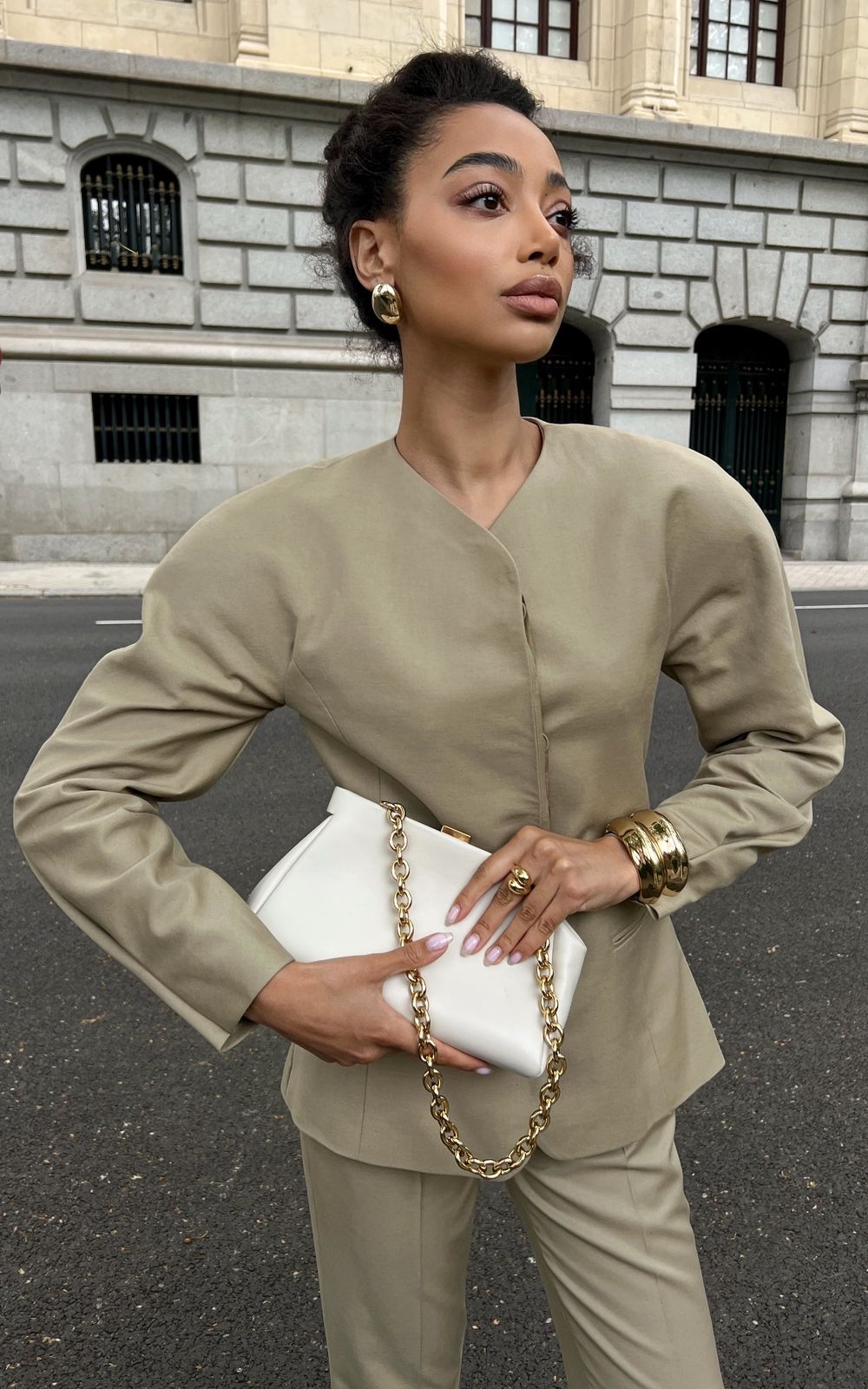 CLEO Collarless Blazer