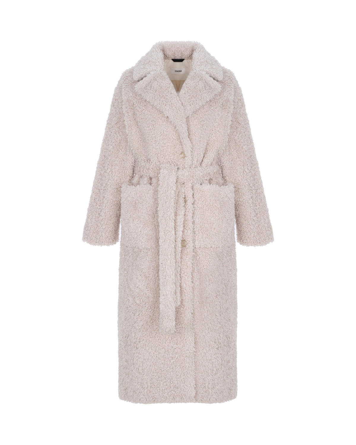 Faux Shearling Winter Wrap Coat