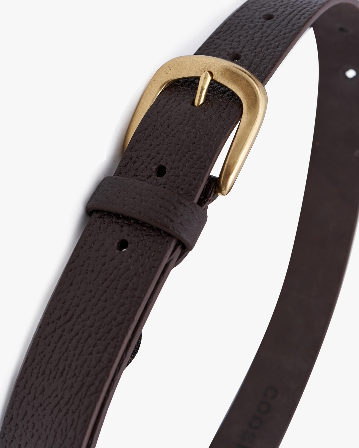 Textured Leather Wide Belt