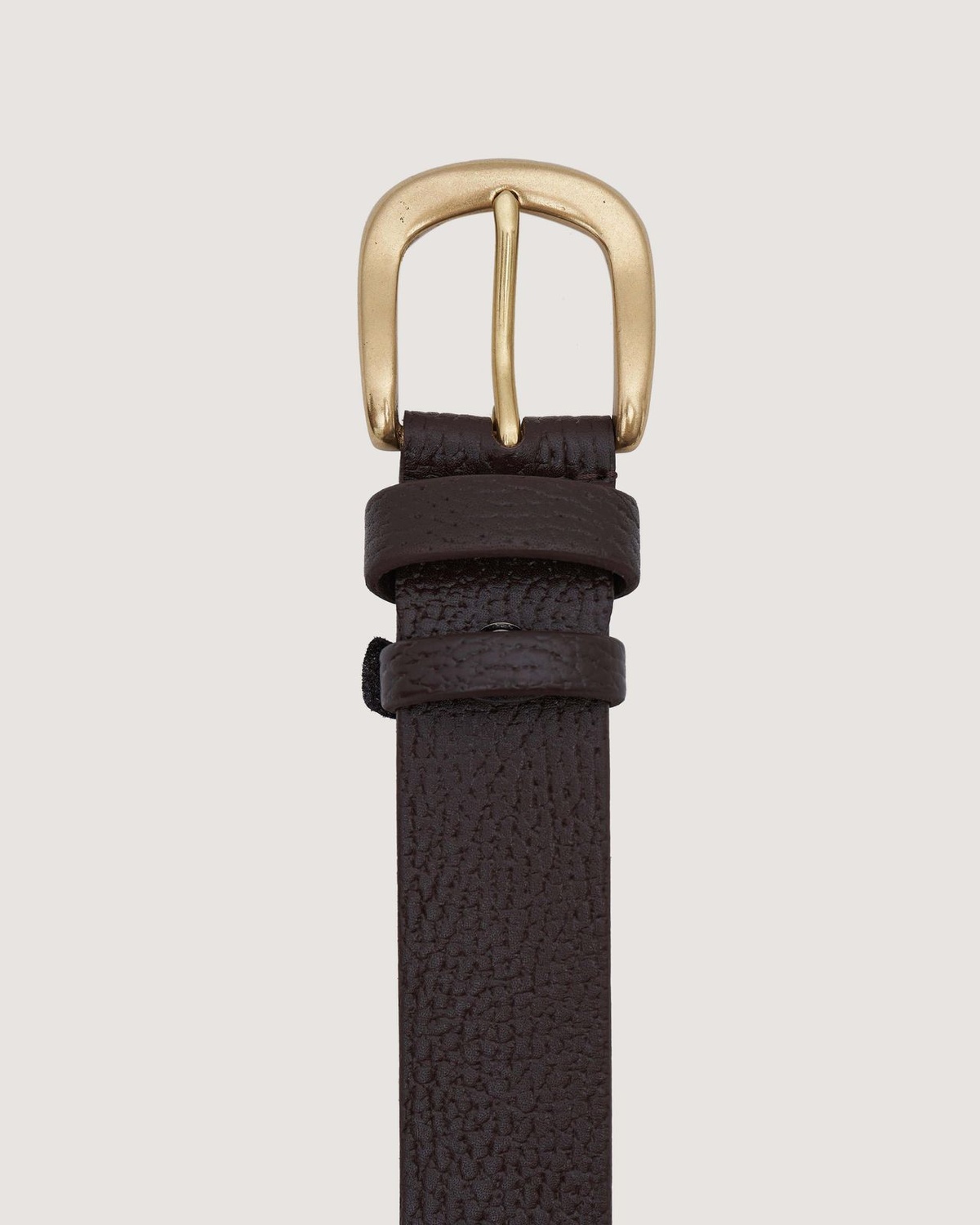 Textured Leather Wide Belt