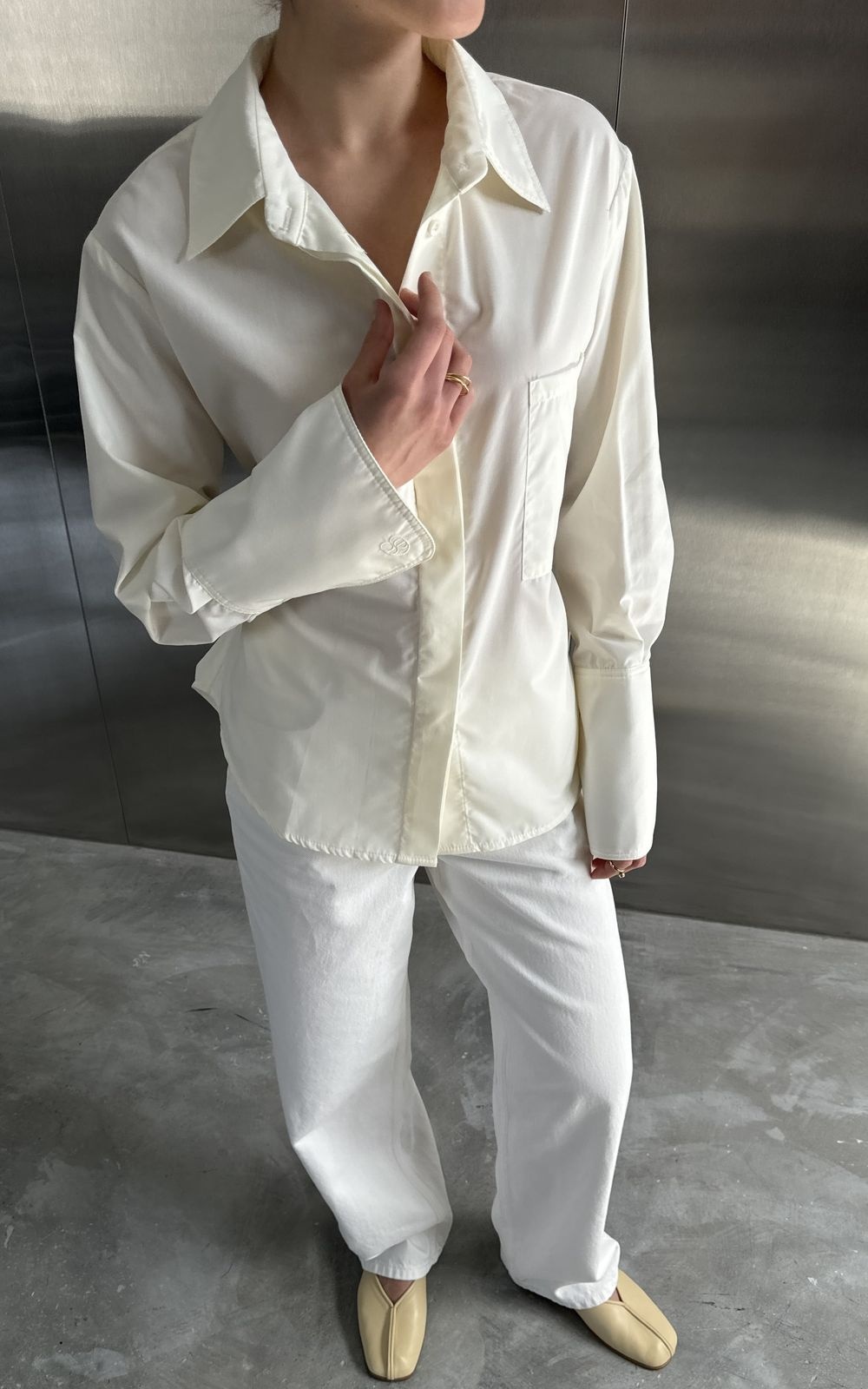 Fitted Shirt with Decorative Tie Belt
