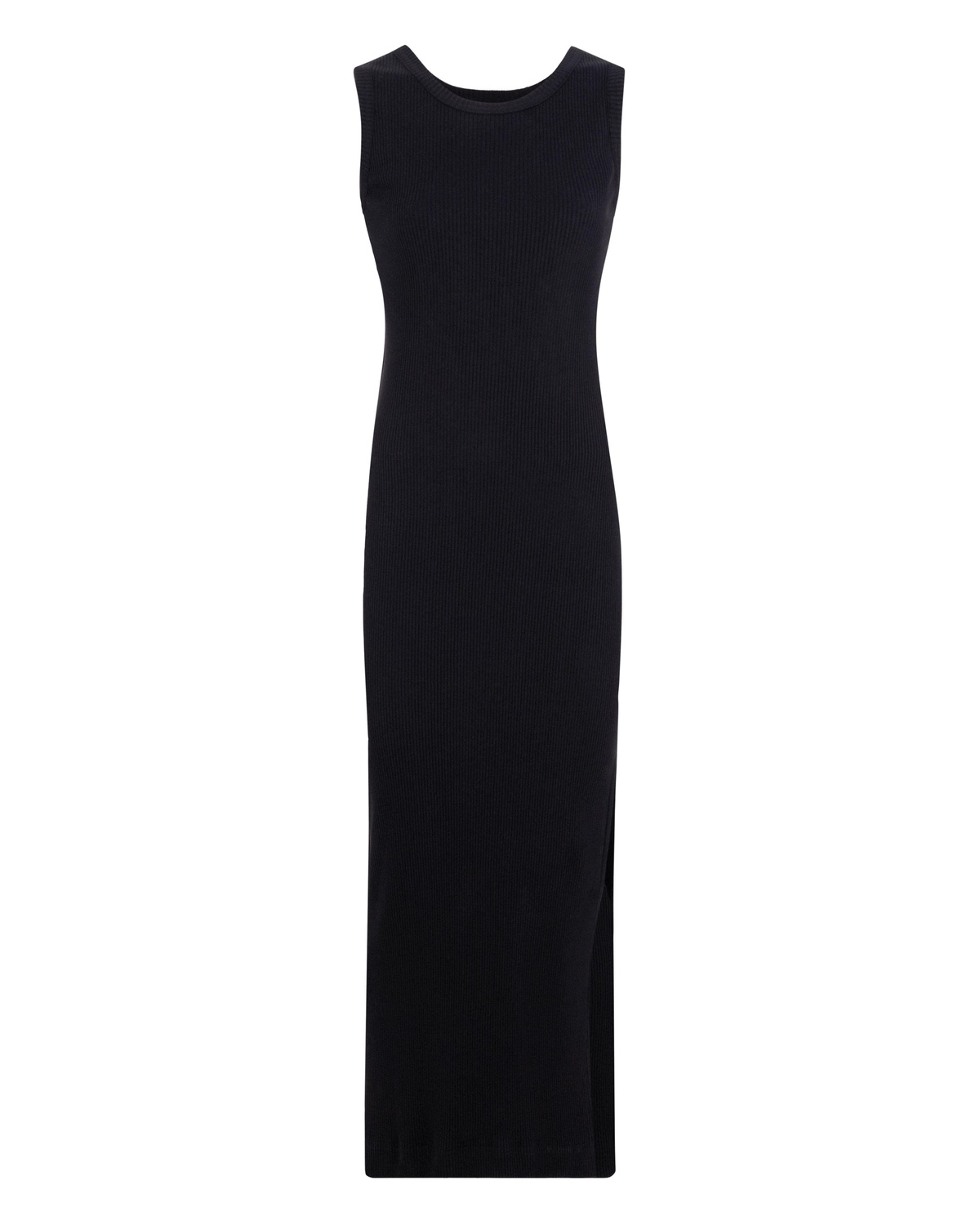 Piped Backless Maxi Dress