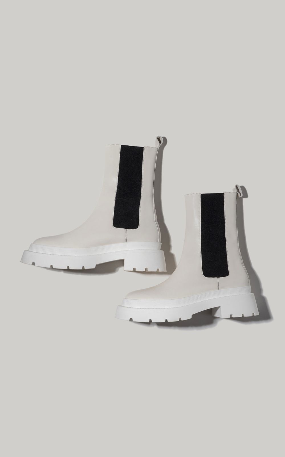 Leather Chelsea Boots with Elastic