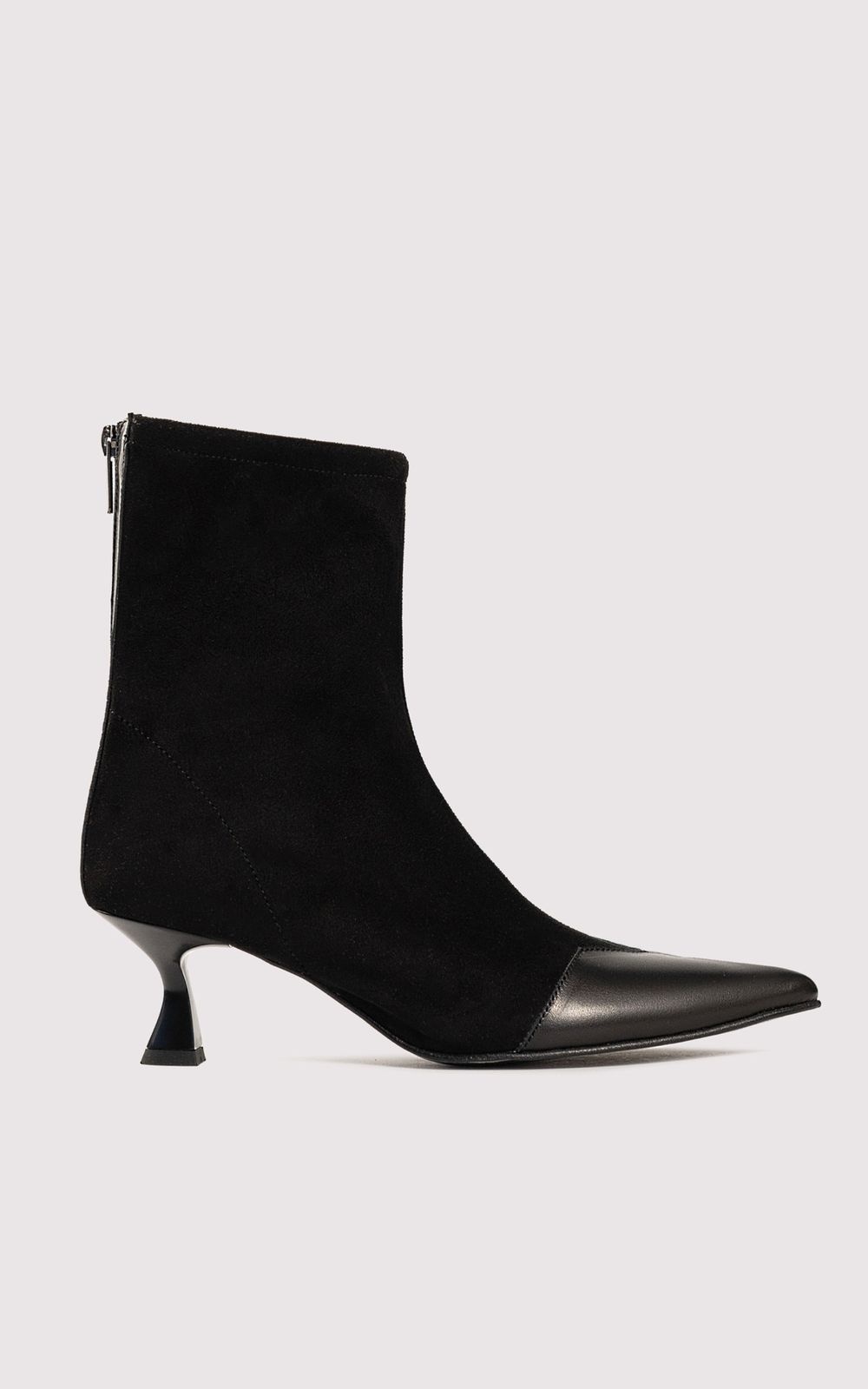 Kitten Heel Suede Ankle Boots NAOMI