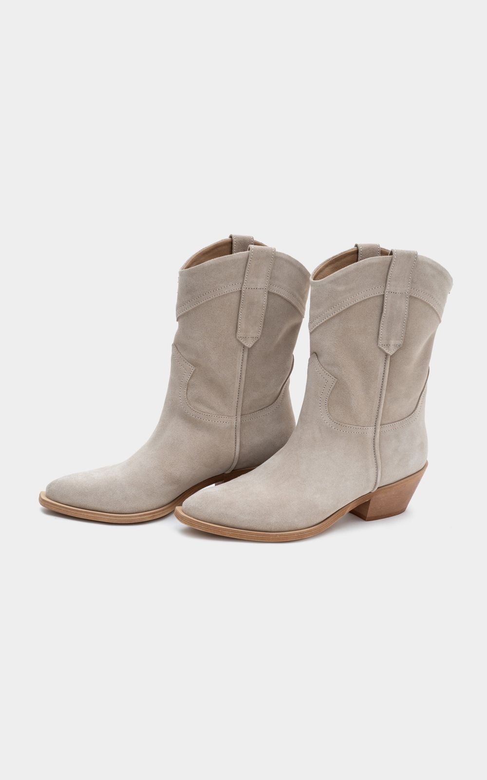 Suede Heeled Cowboy Boots HOWDY