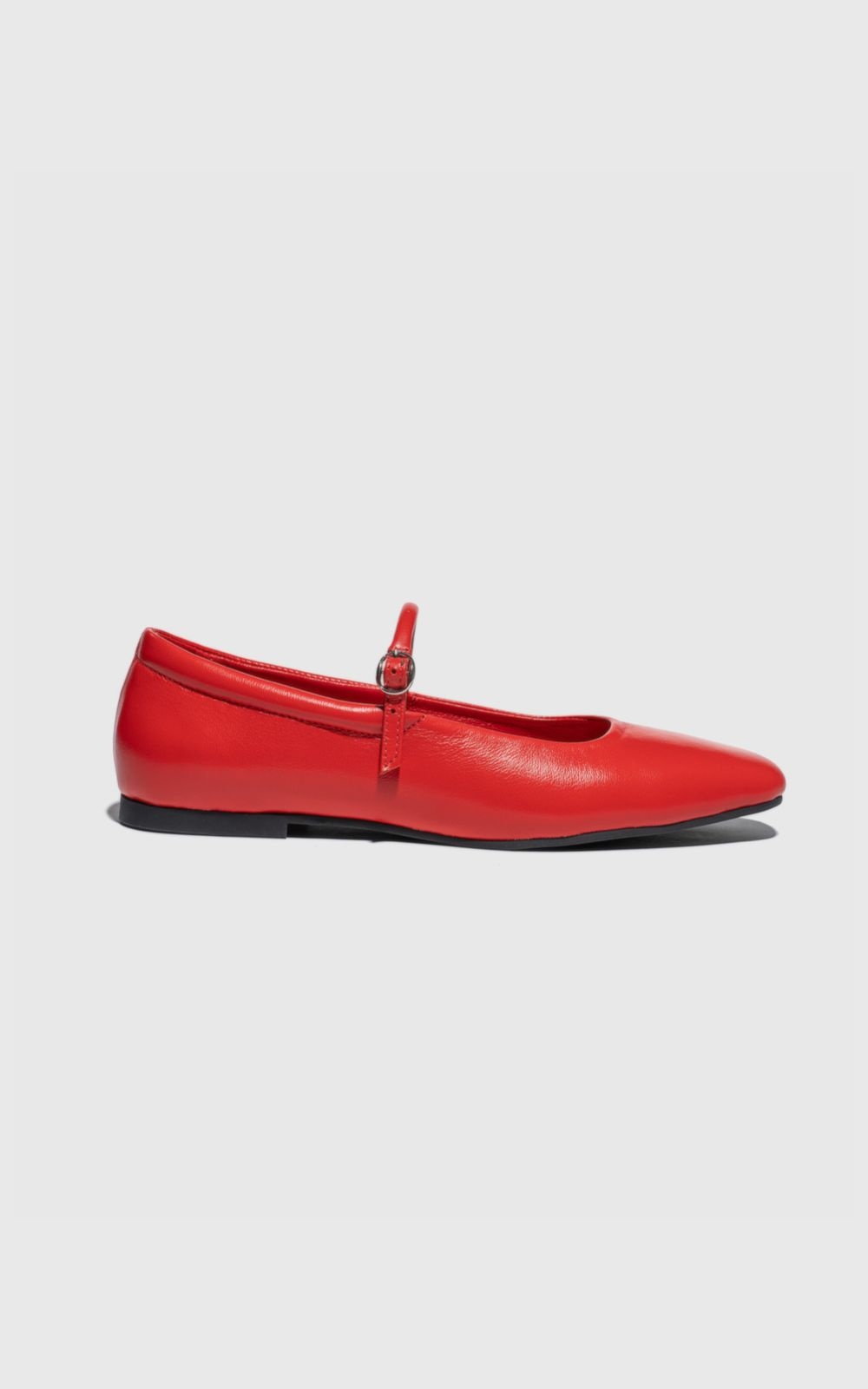 MARY JANE Leather Ballet Flats
