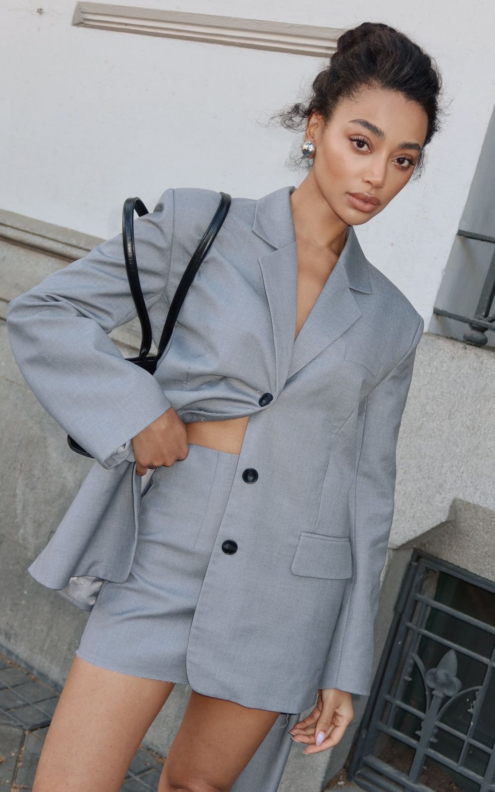 VINTAGE Straight-cut Three-button Blazer
