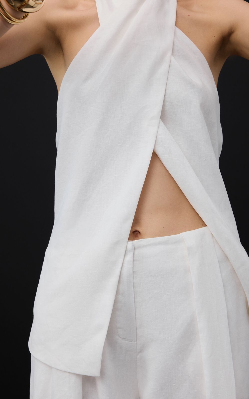 Long Top MIA with Accent Neckline