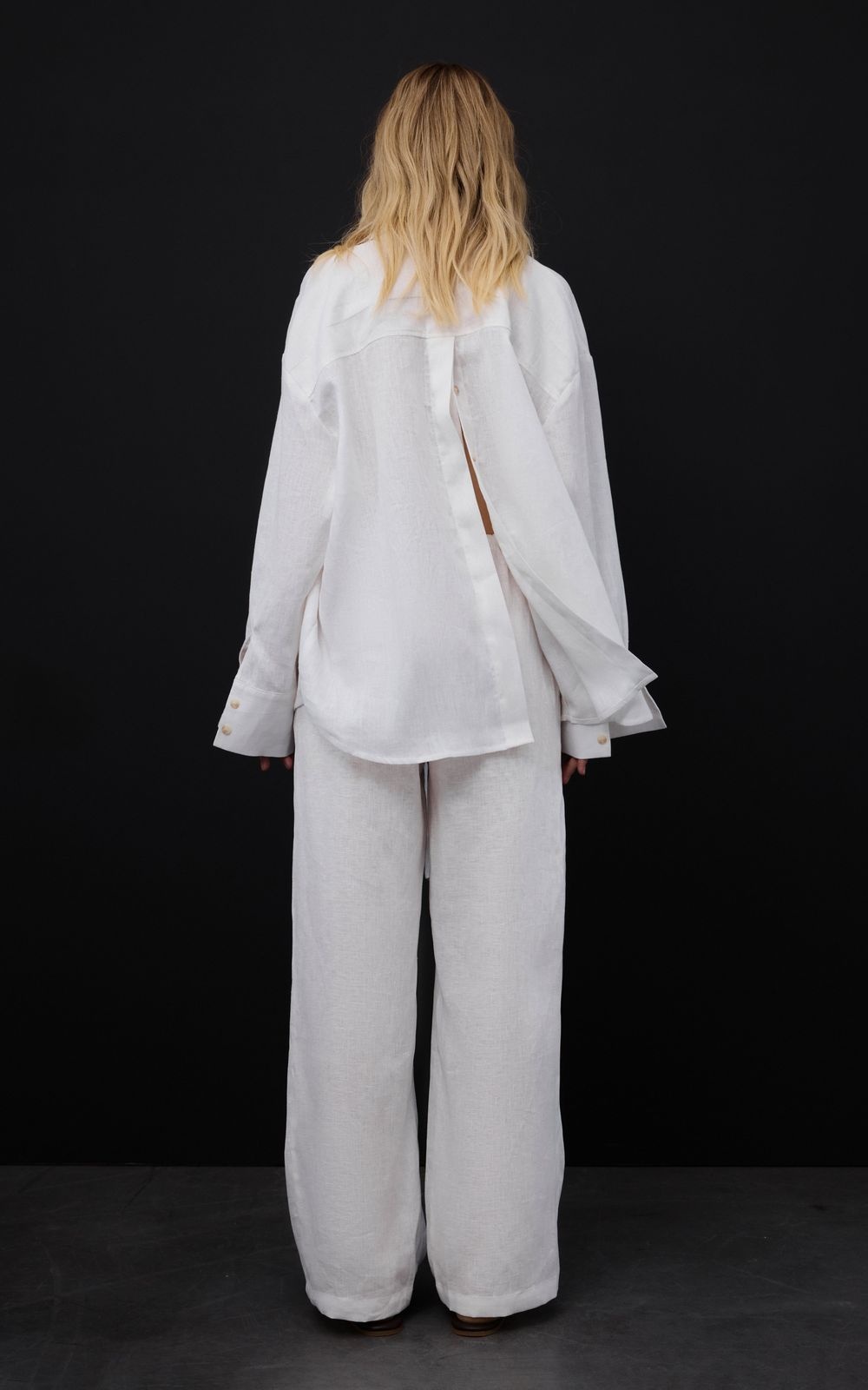Elastic Waist Hemp Pants