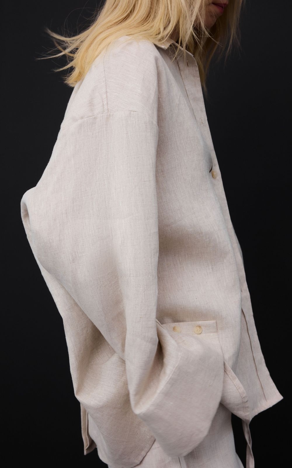 Organic Hemp Shirt with Accent Back